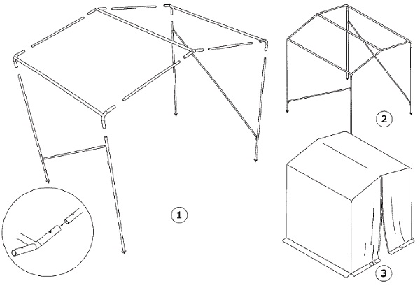 Welding tent Pvc M2 std. - 3