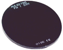 Welding glass Aulektro® Ø50mm 7-din