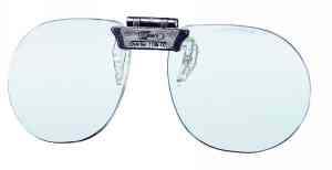 Clip-on safety glasses clear