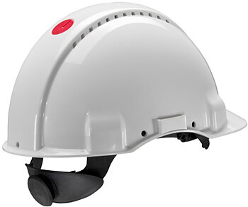 Safety helmet G3000 white ratchet adjustment