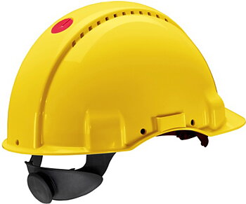Safety helmet G3000 yellow ratchet adjustment