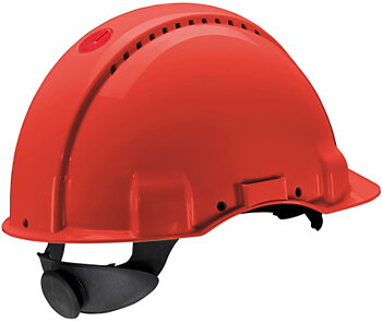 Safety helmet G3000 red ratchet adjustment