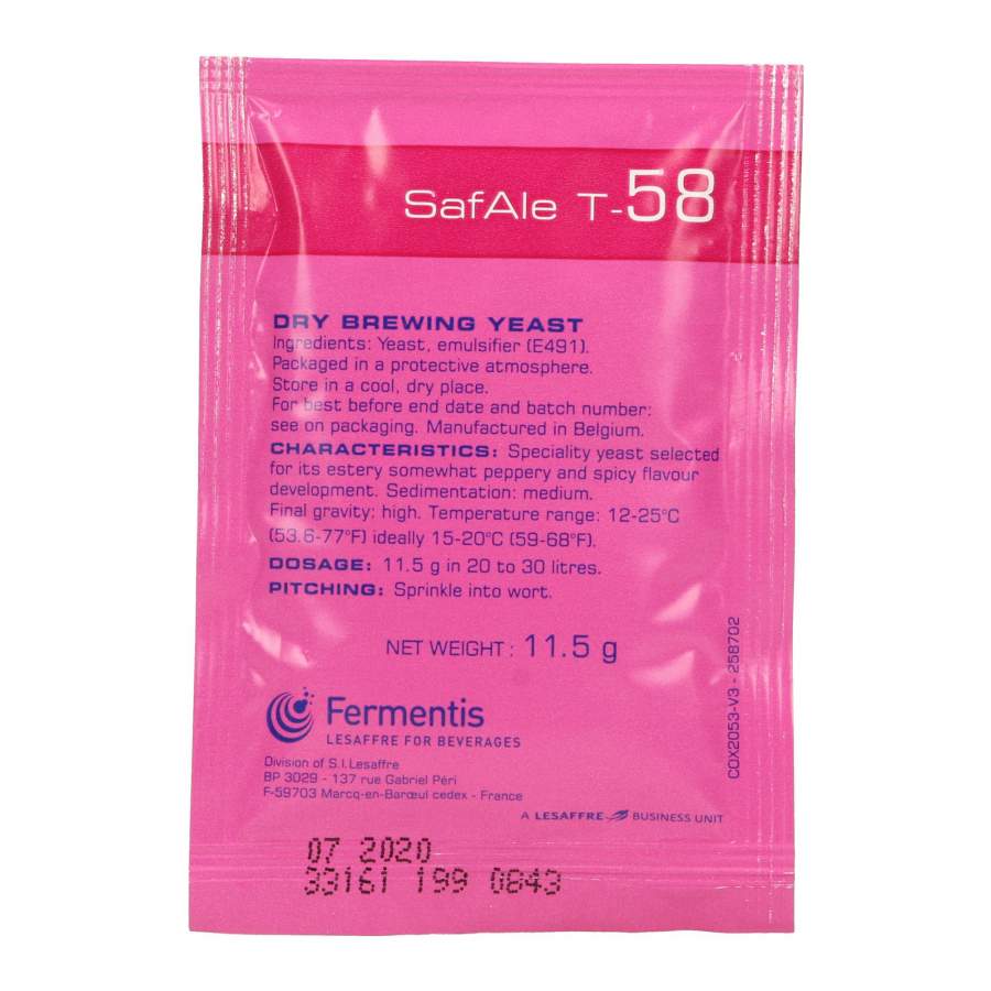 Fermentis bryggjäst SafAle T-58 11,5 g