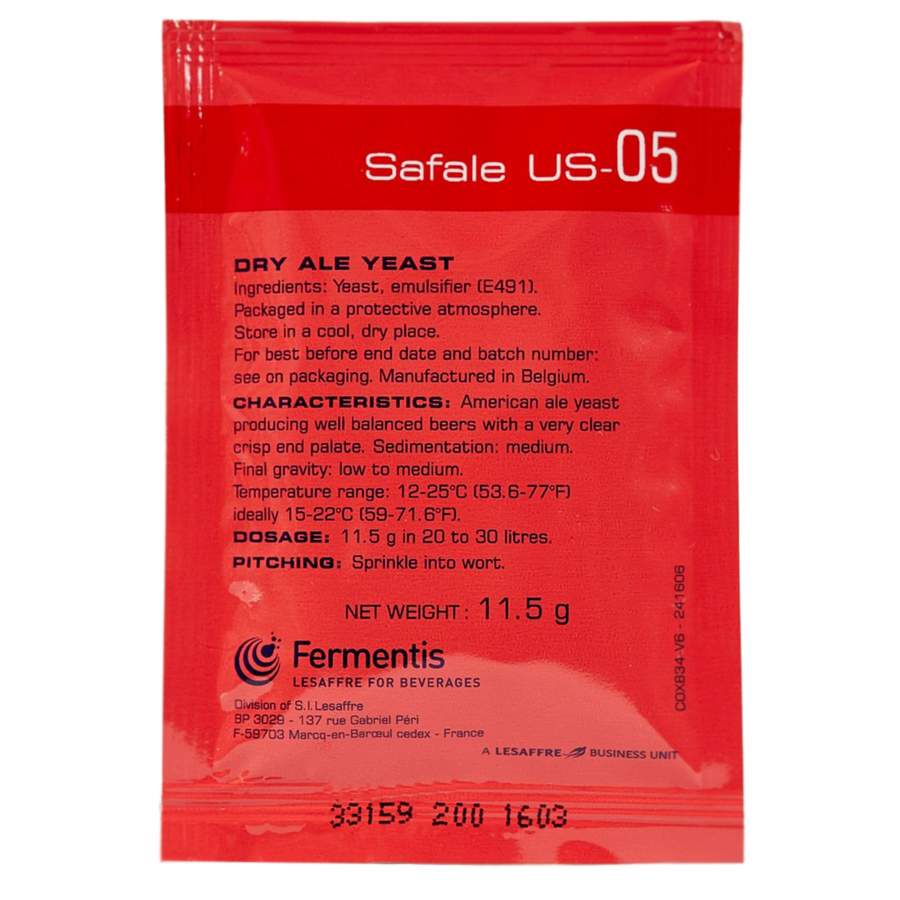 Fermentis bryggjäst SafAle US-05 11,5 g