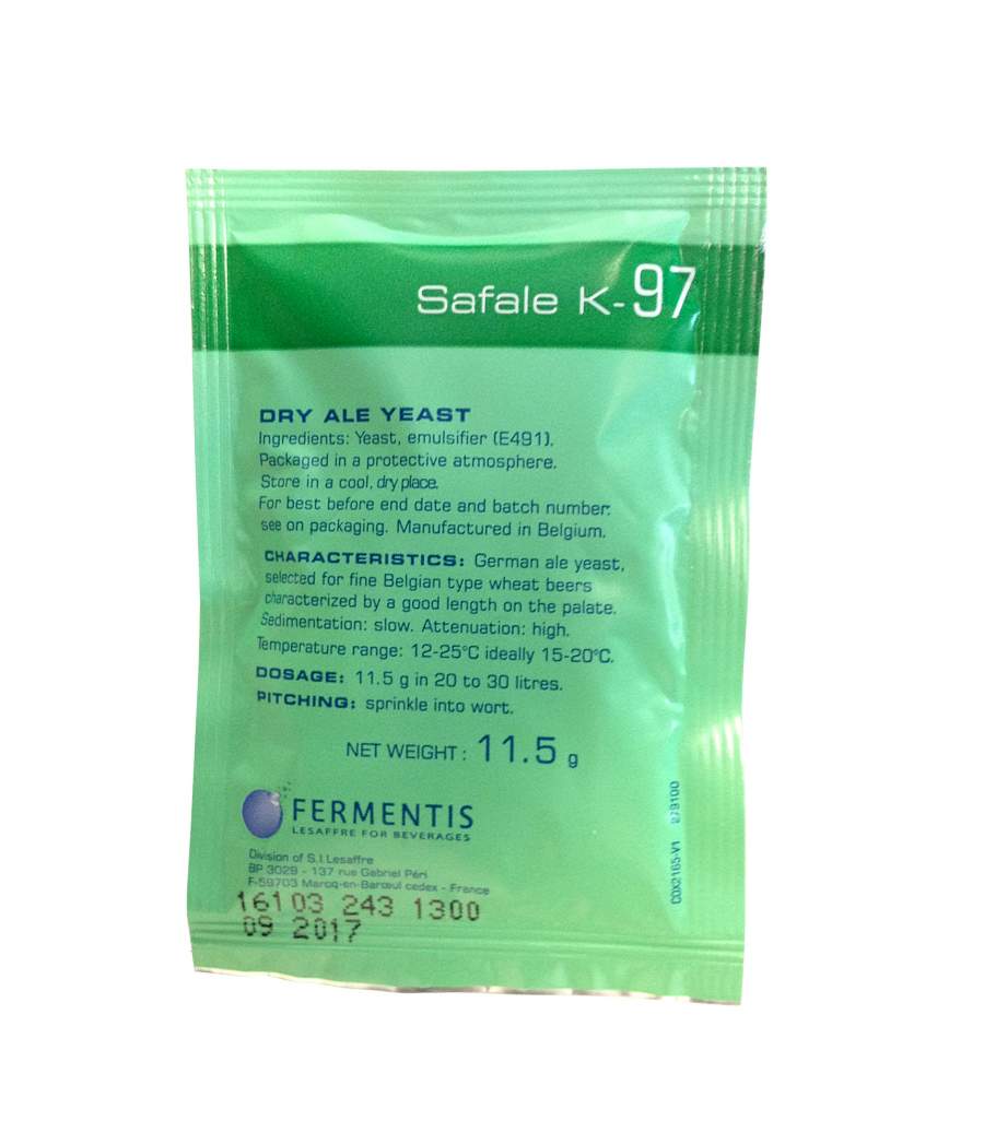 Fermentis bryggjäst SafAle K-97 11,5 g