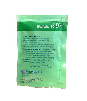 Fermentis bryggjäst SafAle K-97 11,5 g