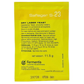 Fermentis bryggjäst SafLager S-23 11,5 g