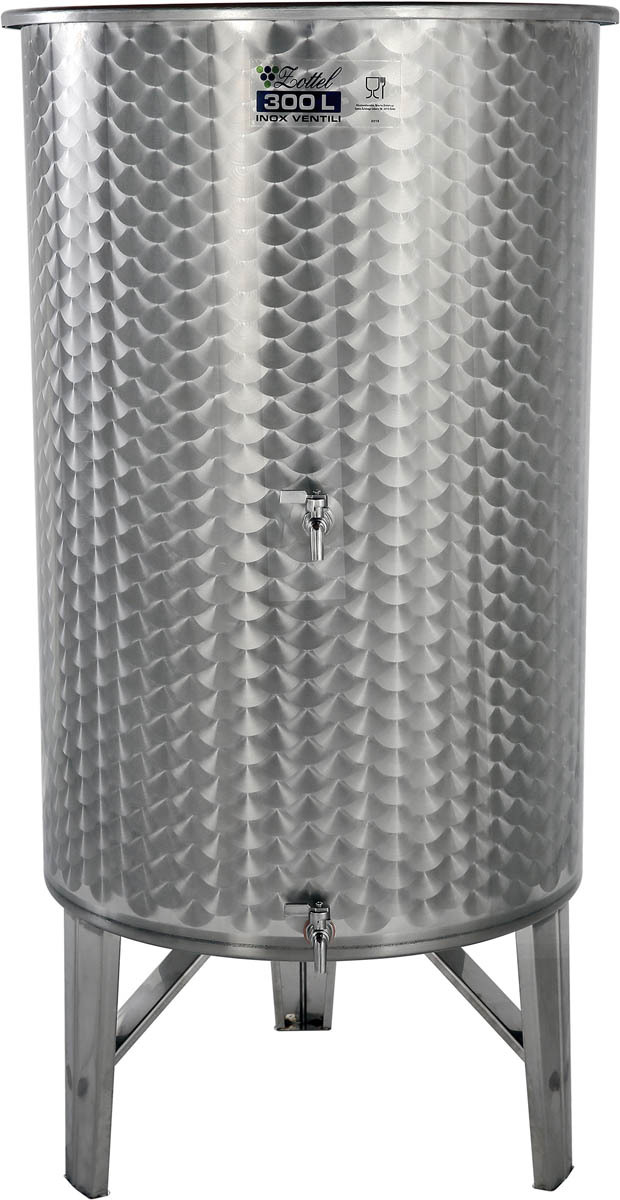 Rostfri tank på ben med 2 st tappkranar 300 L - 600 L