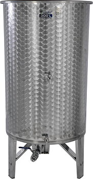 Rostfri tank på ben med 3 st tappkranar 300 L - 1100 L