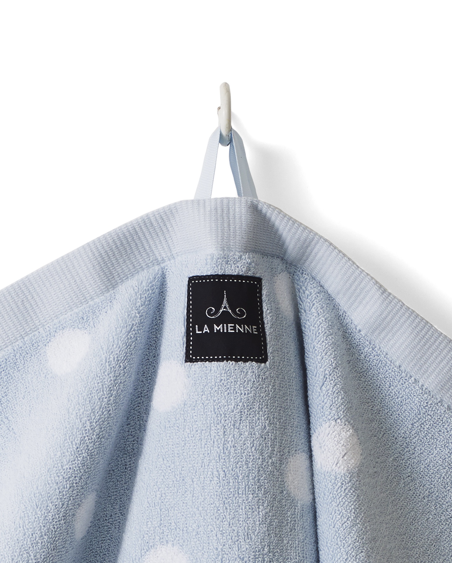 HAND TOWEL Dots, Light Blue Loop - 3