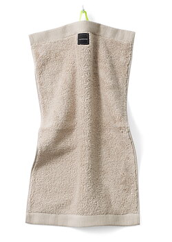 GÄSTHANDDUK BEIGE, Neongrön hängare