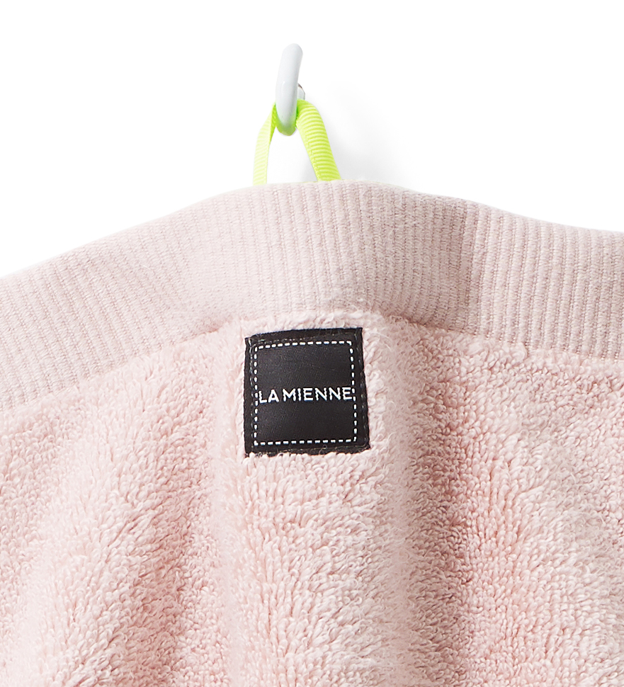 GUEST  TOWEL SOFT PINK, Neon Green Loop - 2