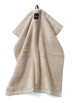 HAND TOWEL BEIGE, Blue Loop