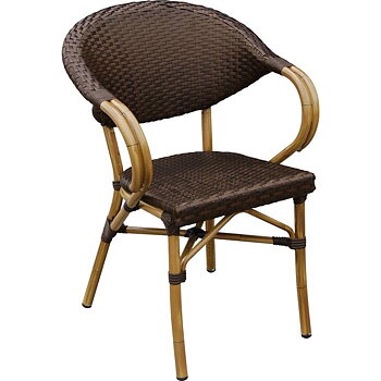 PARIS 2 - caféstol (brun konstrotting)
