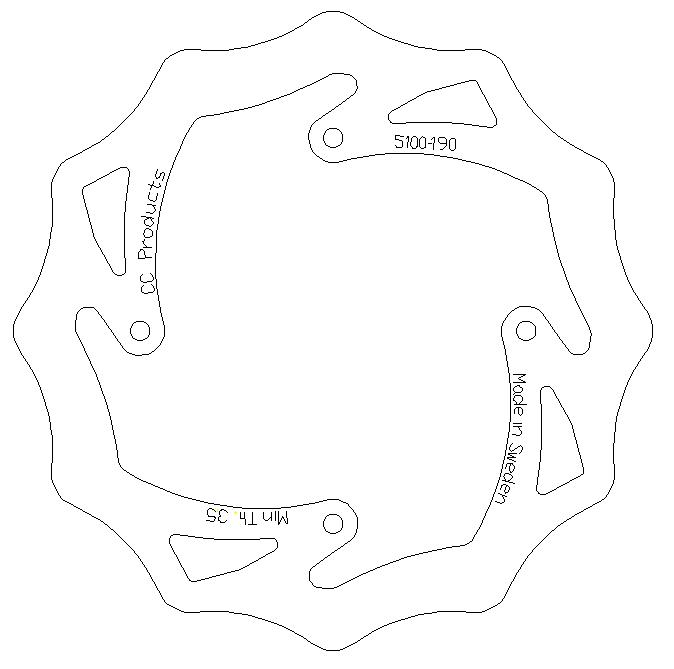 Brake Disc Rear Husqvarna