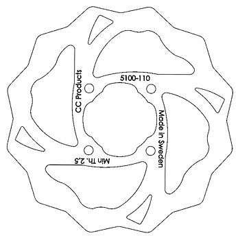 Bromsskiva Bak 160 mm - GASGAS