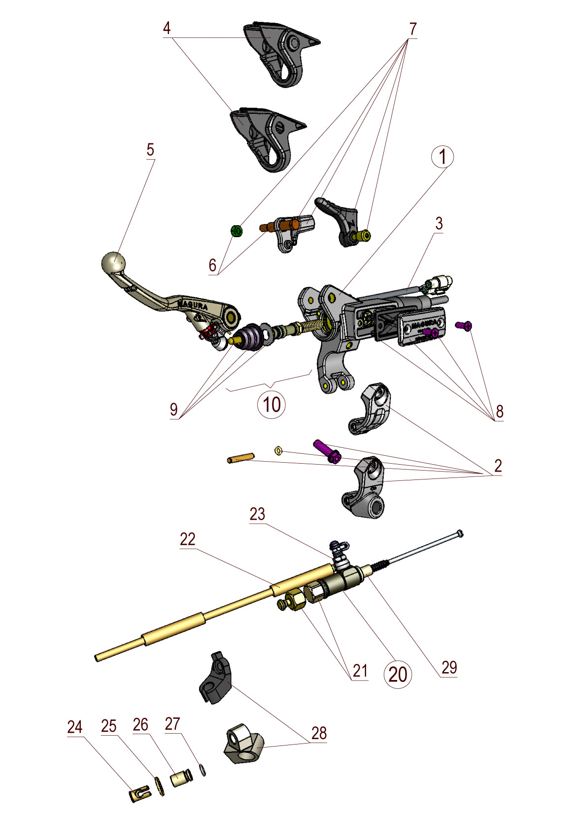 Hymec Kawasaki KX 250 F 17-19 - 2