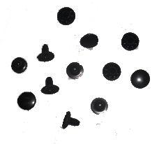 Svarta nitar för knäled