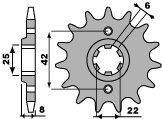 Front sprocket - HONDA