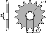Front sprocket