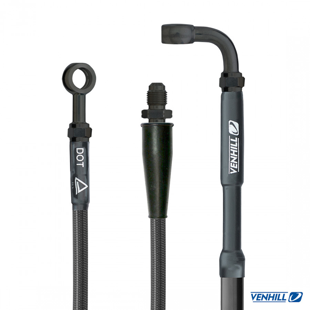 Stålomspunnen Bromsslang HONDA CR 250 R 87-96 Bak - 2