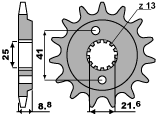 Front sprocket - HONDA