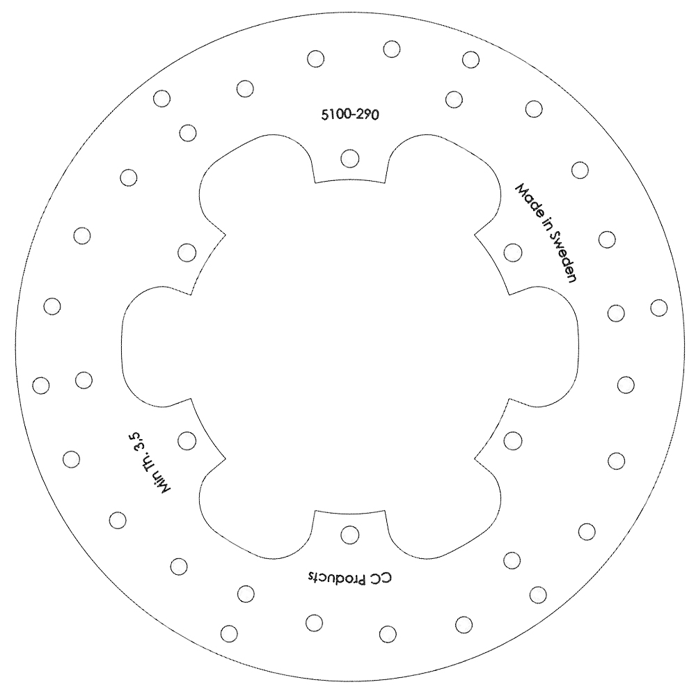 Brake Disc Front 240 mm - HUSQVARNA