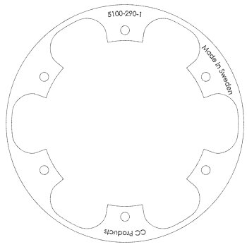 Brake Disc inner ring front - For 240 mm brake disc - HUSQVARNA