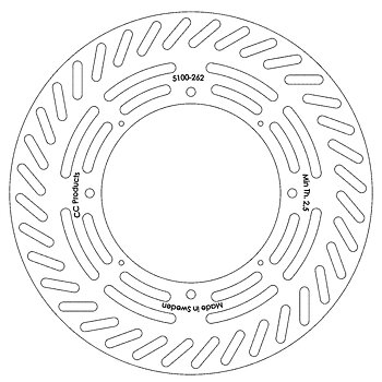 Bromsskiva Fram Honda CR 125-500 84-88