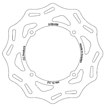 Brake Disc Rear KTM  210 mm