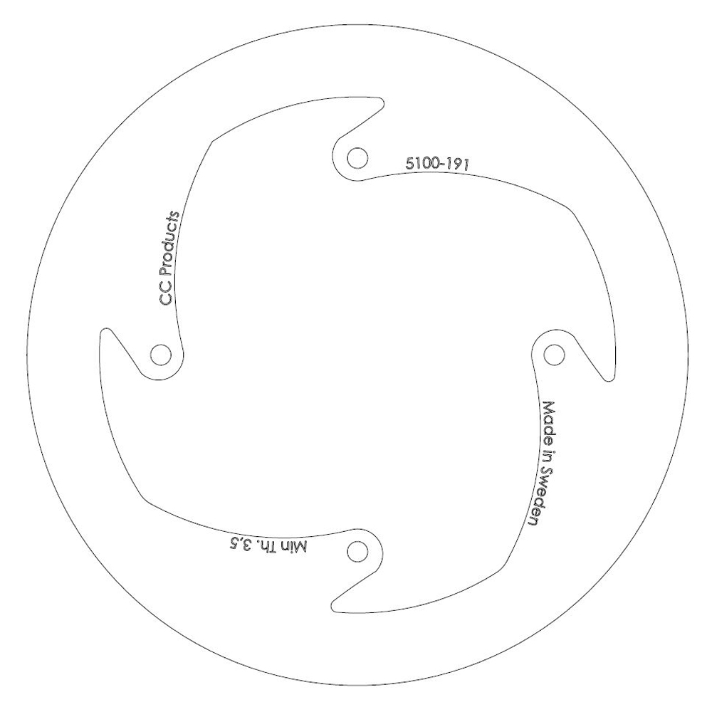 Brake Disc Rear Solid Husqvarna