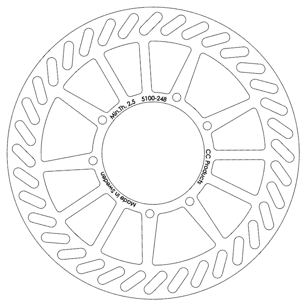 Bromsskiva Fram YZ 125/250 90-91