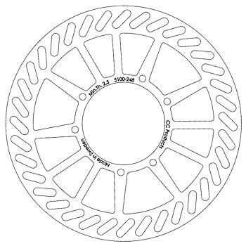 Bromsskiva Fram YZ 125/250 90-91
