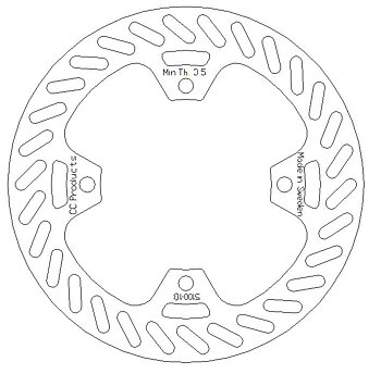 Brake Disc Rear - Suzuki RM-Z 250 04-06