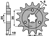 Front Sprocket - SUZUKI