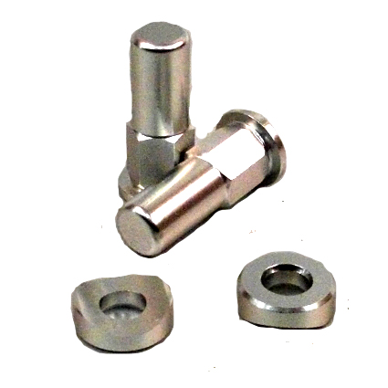 Rim lock nuts silver