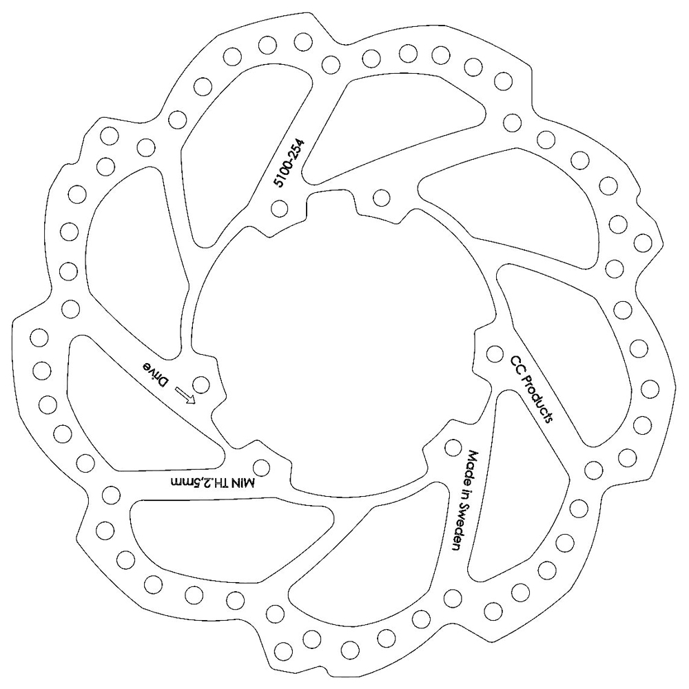 Bromsskiva Fram Honda CRF 250/450 15-