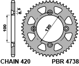 Rear Sprocket Aluminum