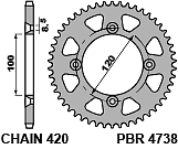 Rear Sprocket Aluminum