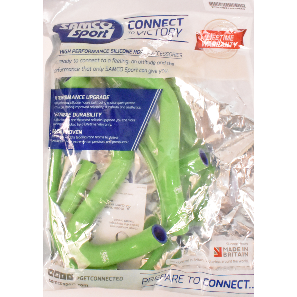 Samco Kylarslang Kit Kawasaki KX 250 94-98 Lime Green - 2