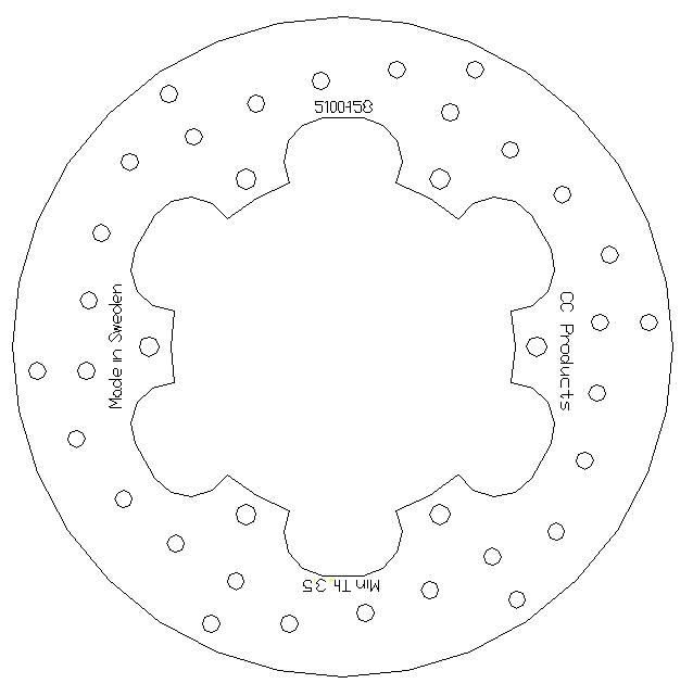 Brake Disc Front 230 mm - HUSQVARNA