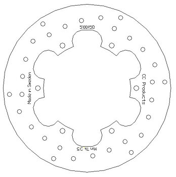 Brake Disc Front 230 mm - HUSQVARNA