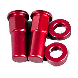 Rim lock nuts red