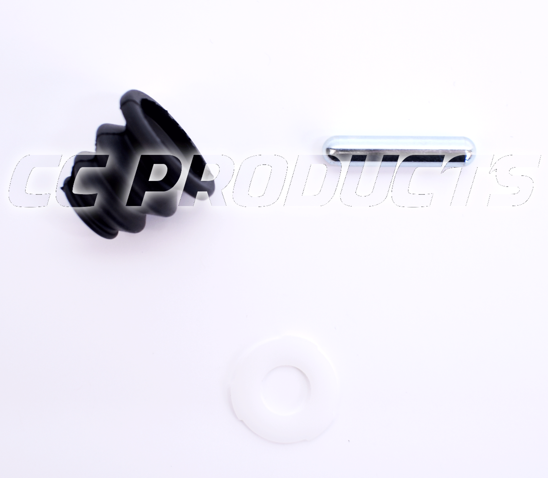 Rubber bellows with rod