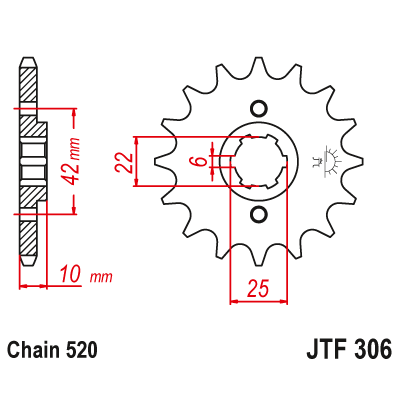 Framdrev - HONDA NX 650 1988
