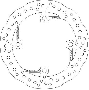 Bromsskiva Bak 220 mm