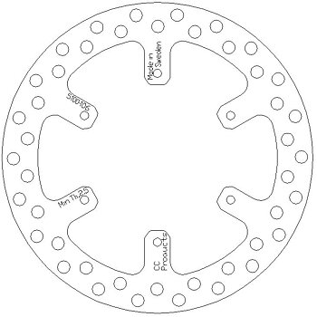 Bromsskiva Bak 245 mm - YAMAHA