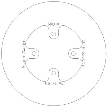 Brake Disc Rear 160 mm Solid - KTM