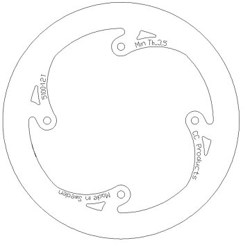 Brake Disc Rear Solid KTM