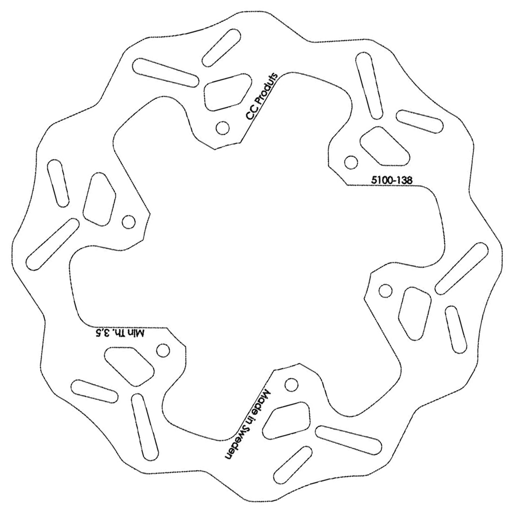 Bromsskiva Bak 245 mm - YAMAHA